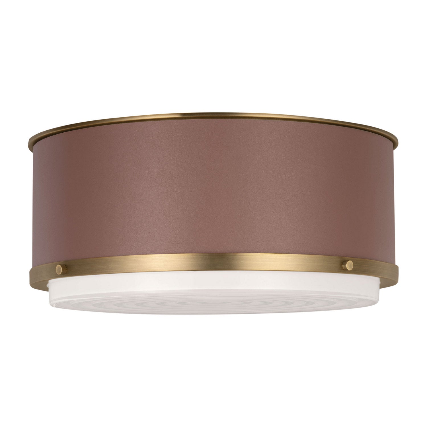 Visual Comfort Studio - LF1062TWB - Two Light Flush Mount - Marlowe - Time Worn Brass