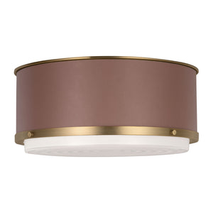 Visual Comfort Studio - LF1062TWB - Two Light Flush Mount - Marlowe - Time Worn Brass