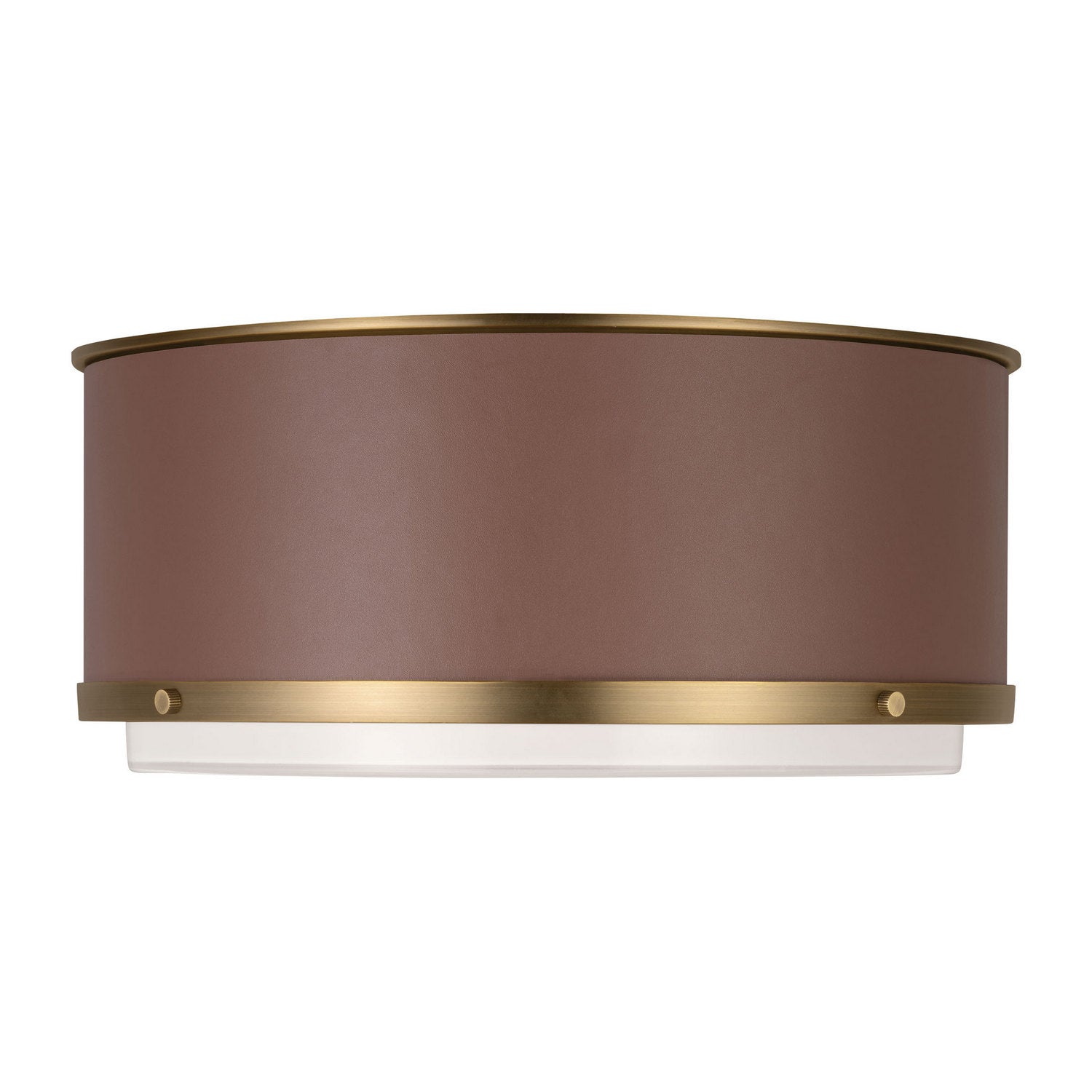 Visual Comfort Studio - LF1062TWB - Two Light Flush Mount - Marlowe - Time Worn Brass