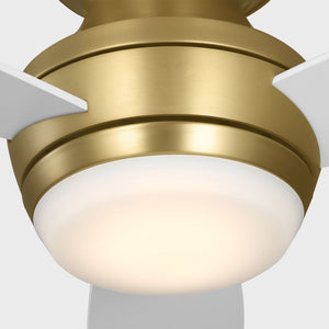 Visual Comfort Fan - 3IKHR32BBSD - 32" Ceiling Fan - Ikon 32 Hugger LED - Burnished Brass