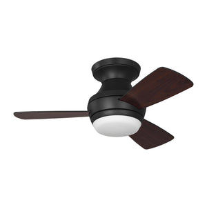 Visual Comfort Fan - 3IKHR32MBKD - 32" Ceiling Fan - Ikon 32 Hugger LED - Midnight Black