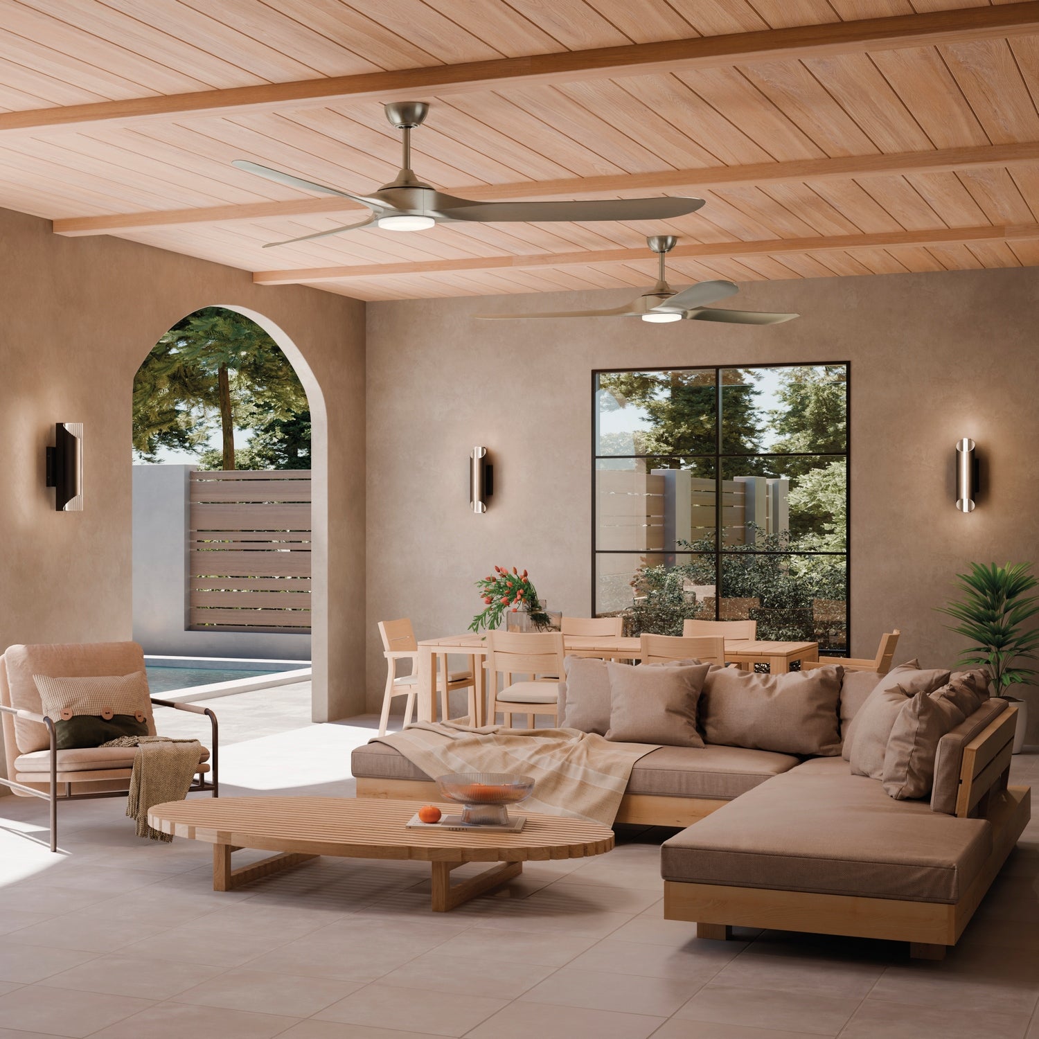 Kichler - 310680NI - 80"Ceiling Fan - Mylo - Painted Brushed Nickel