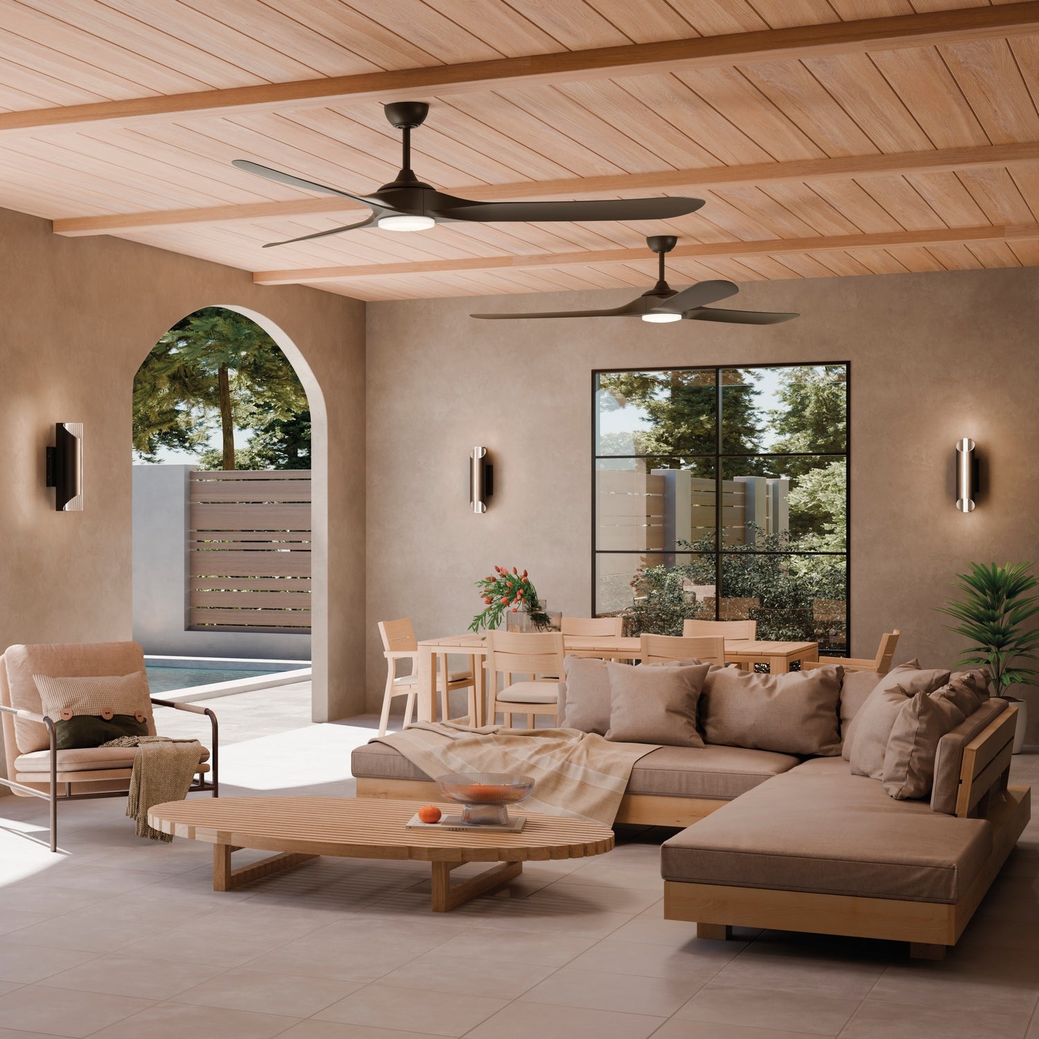 Kichler - 310680SNB - 80"Ceiling Fan - Mylo - Satin Natural Bronze