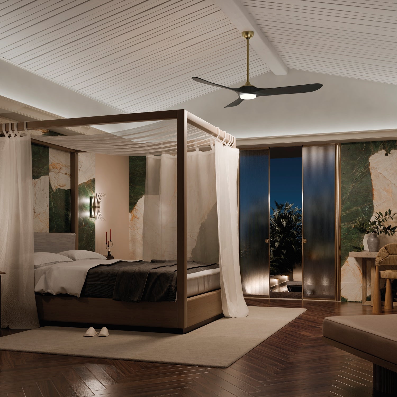 Kichler - 310570CPZ - 70"Ceiling Fan - Mylo - Champagne Bronze