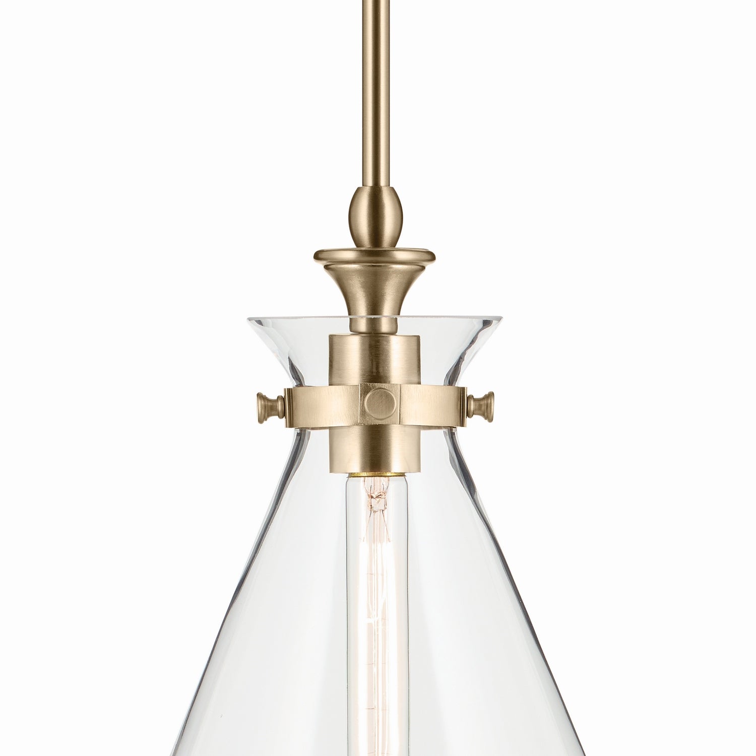 Kichler - 52774CPZCLR - One Light Pendant - Laria - Champagne Bronze