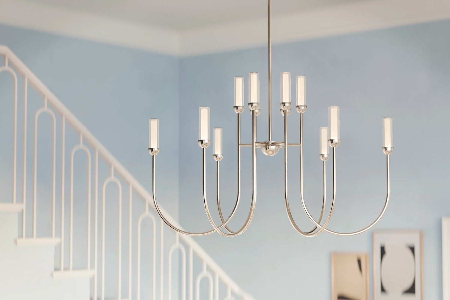 Kichler - 52759PNLED - LED Chandelier - Moraine - Polished Nickel