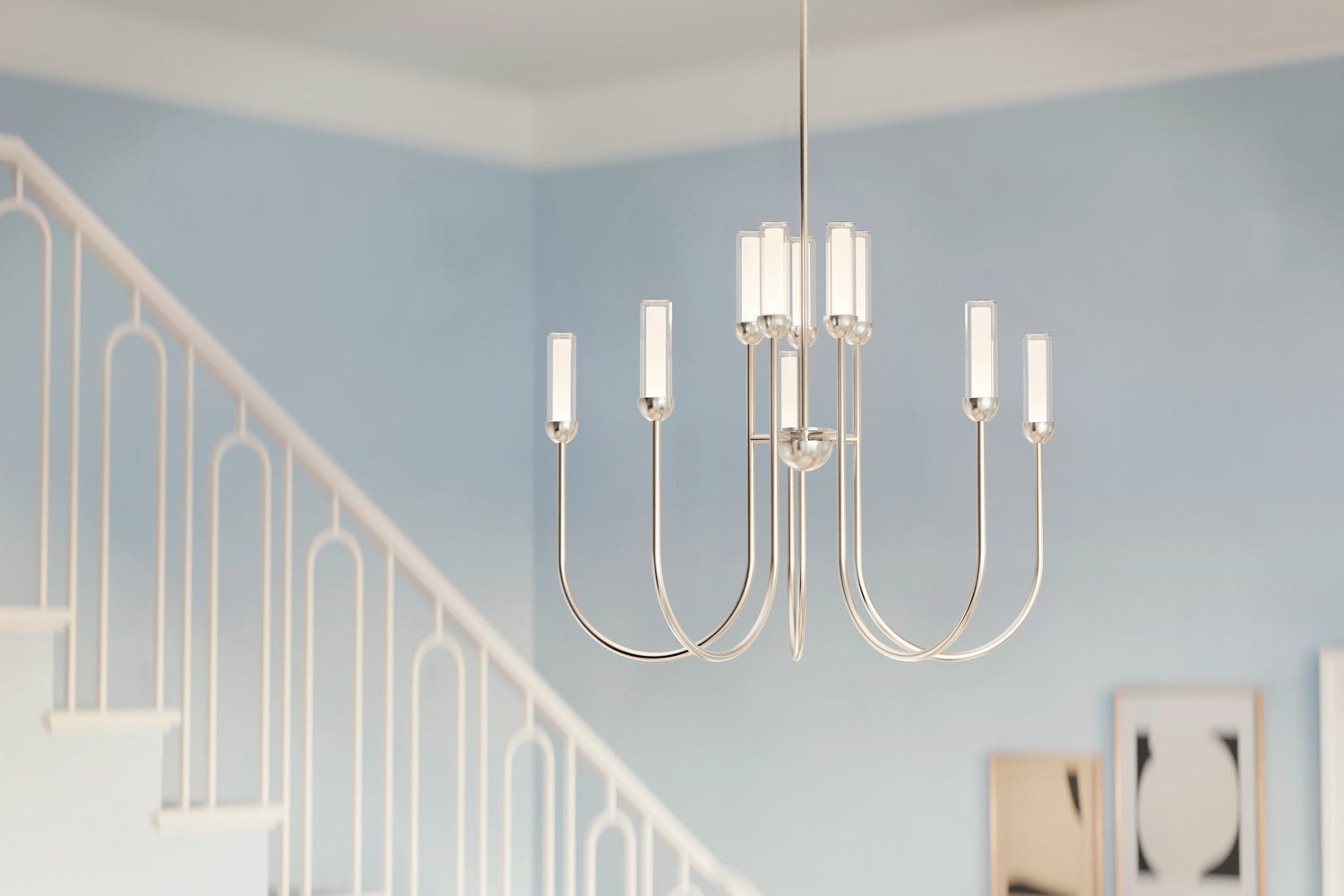 Kichler - 52757PNLED - LED Chandelier - Moraine - Polished Nickel