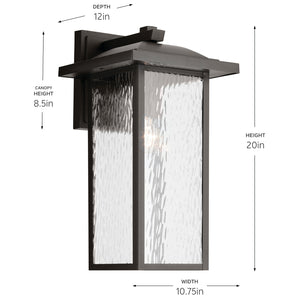 Kichler - 49928OZ - One Light Outdoor Wall Mount - Capanna - Olde Bronze