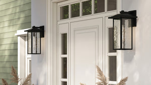 Kichler - 49928BKT - One Light Outdoor Wall Mount - Capanna - Textured Black