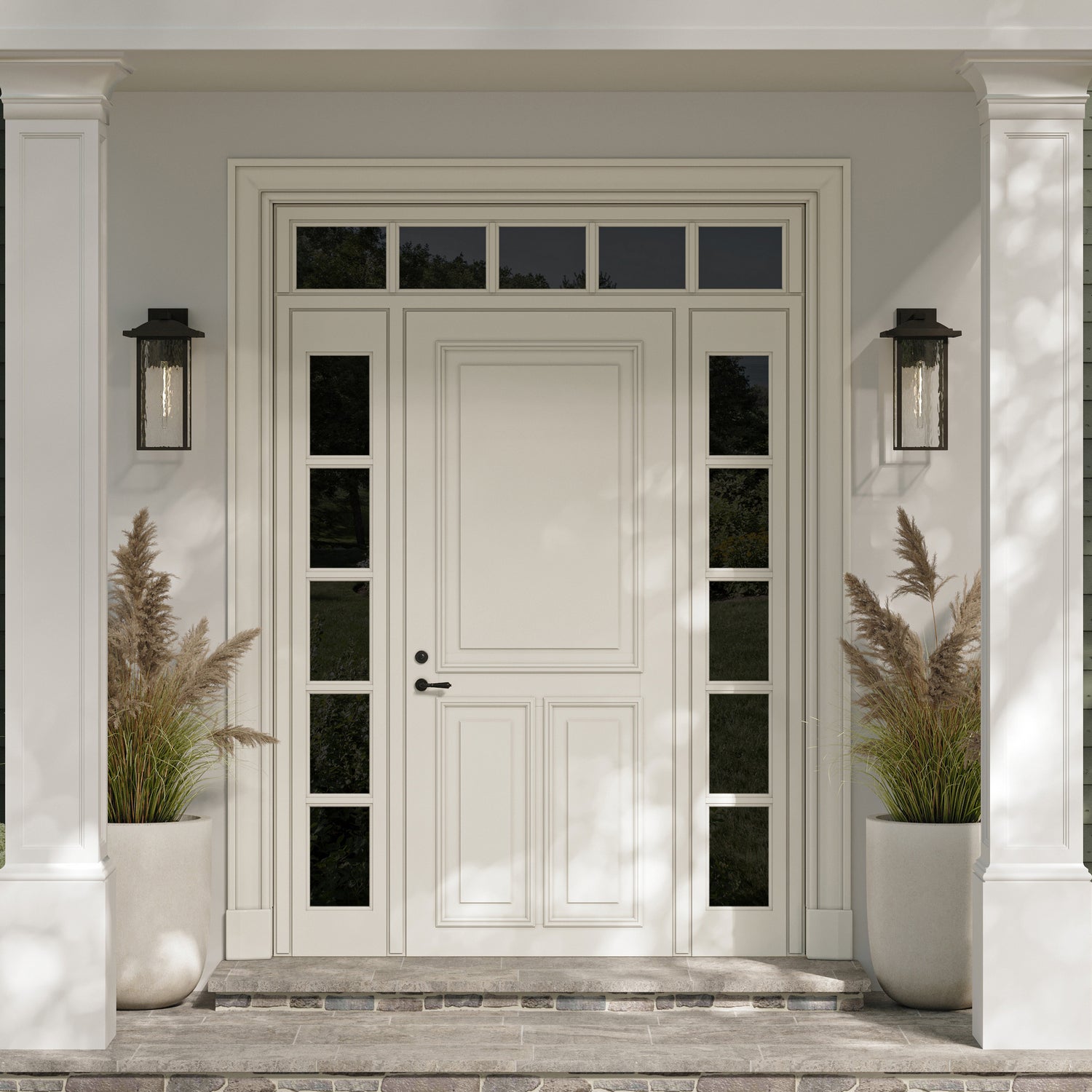 Kichler - 49928BKT - One Light Outdoor Wall Mount - Capanna - Textured Black