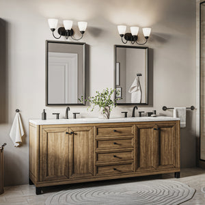 Kichler - 45639BK - Three Light Bath - Jolie - Black