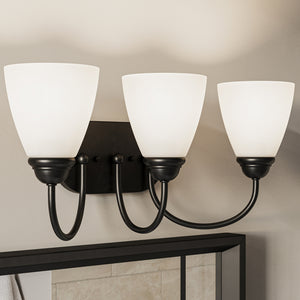 Kichler - 45639BK - Three Light Bath - Jolie - Black