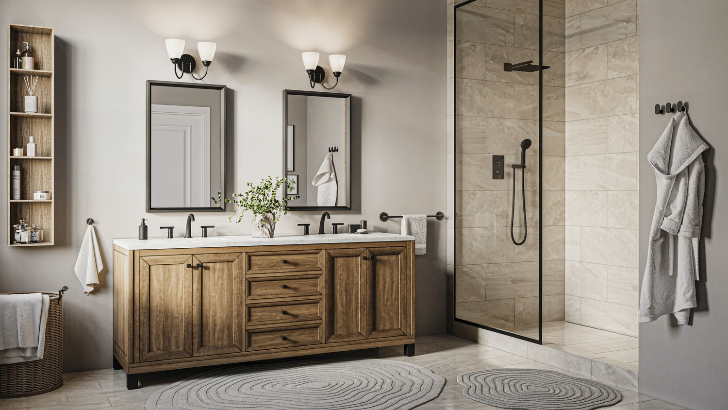Kichler - 45638BK - Two Light Bath - Jolie - Black