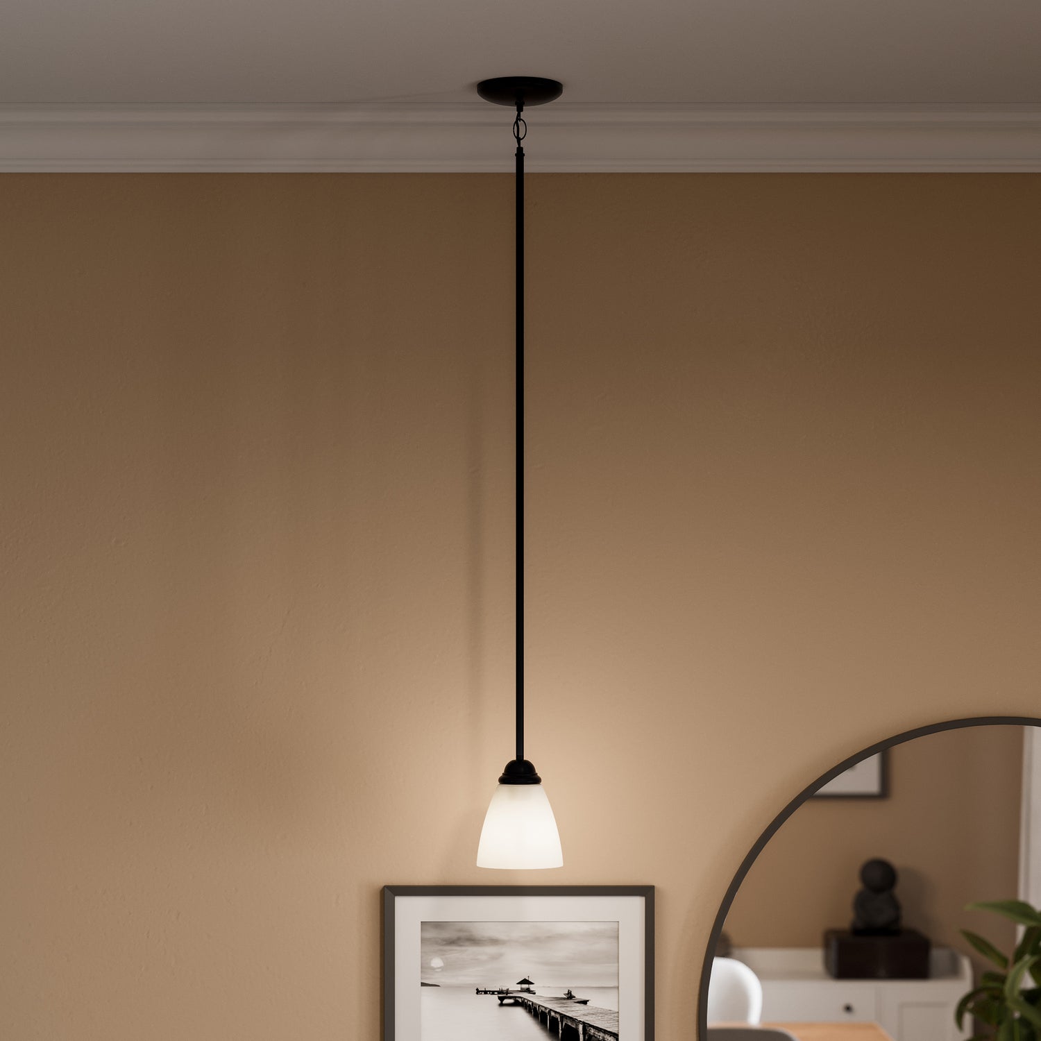 Kichler - 43640BK - One Light Mini Pendant - Jolie - Black