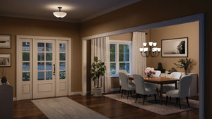 Kichler - 43641BK - Two Light Pendant/Semi Flush - Jolie - Black