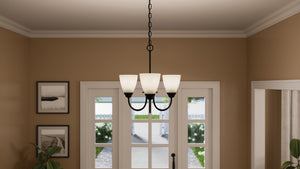 Kichler - 43637BK - Three Light Mini Chandelier - Jolie - Black