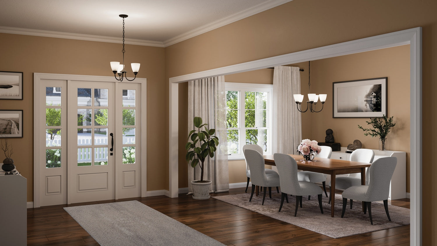 Kichler - 43637BK - Three Light Mini Chandelier - Jolie - Black