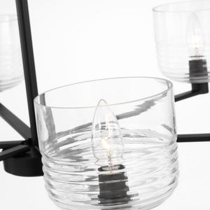 Visual Comfort Studio - DJC1216MBK - Six Light Chandelier - Lochdale - Midnight Black