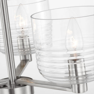 Visual Comfort Studio - DJC1233BS - Three Light Chandelier - Lochdale - Brushed Nickel