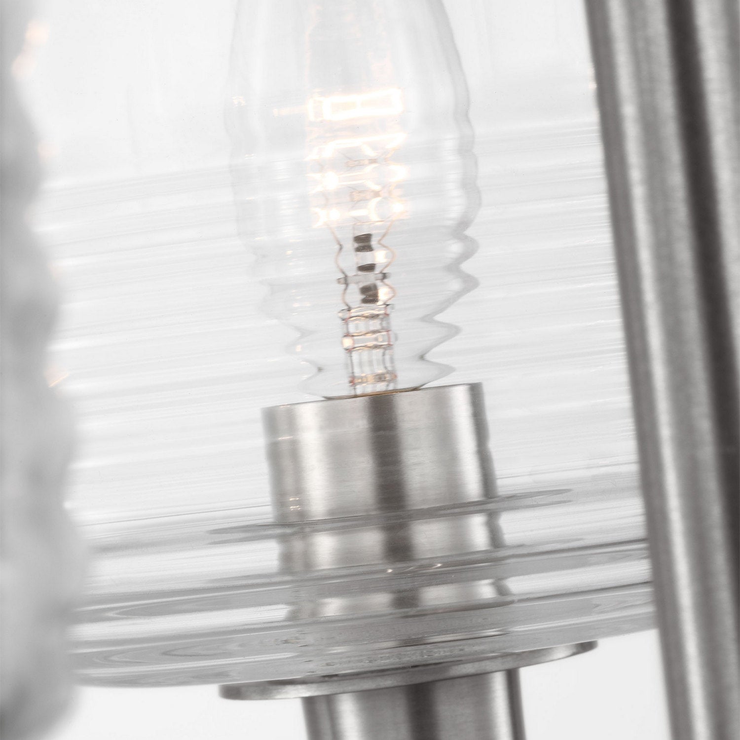 Visual Comfort Studio - DJC1233BS - Three Light Chandelier - Lochdale - Brushed Nickel