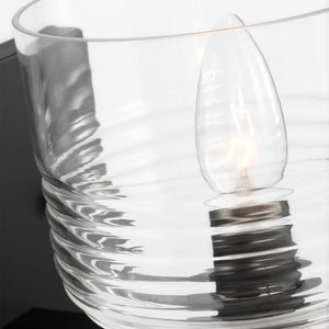 Visual Comfort Studio - DJV1111MBK - One Light Wall Sconce - Lochdale - Midnight Black