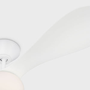 Visual Comfort Fan - 3DPSM58RZWD - 58" Ceiling Fan - Drape Smart 58 LED - Matte White