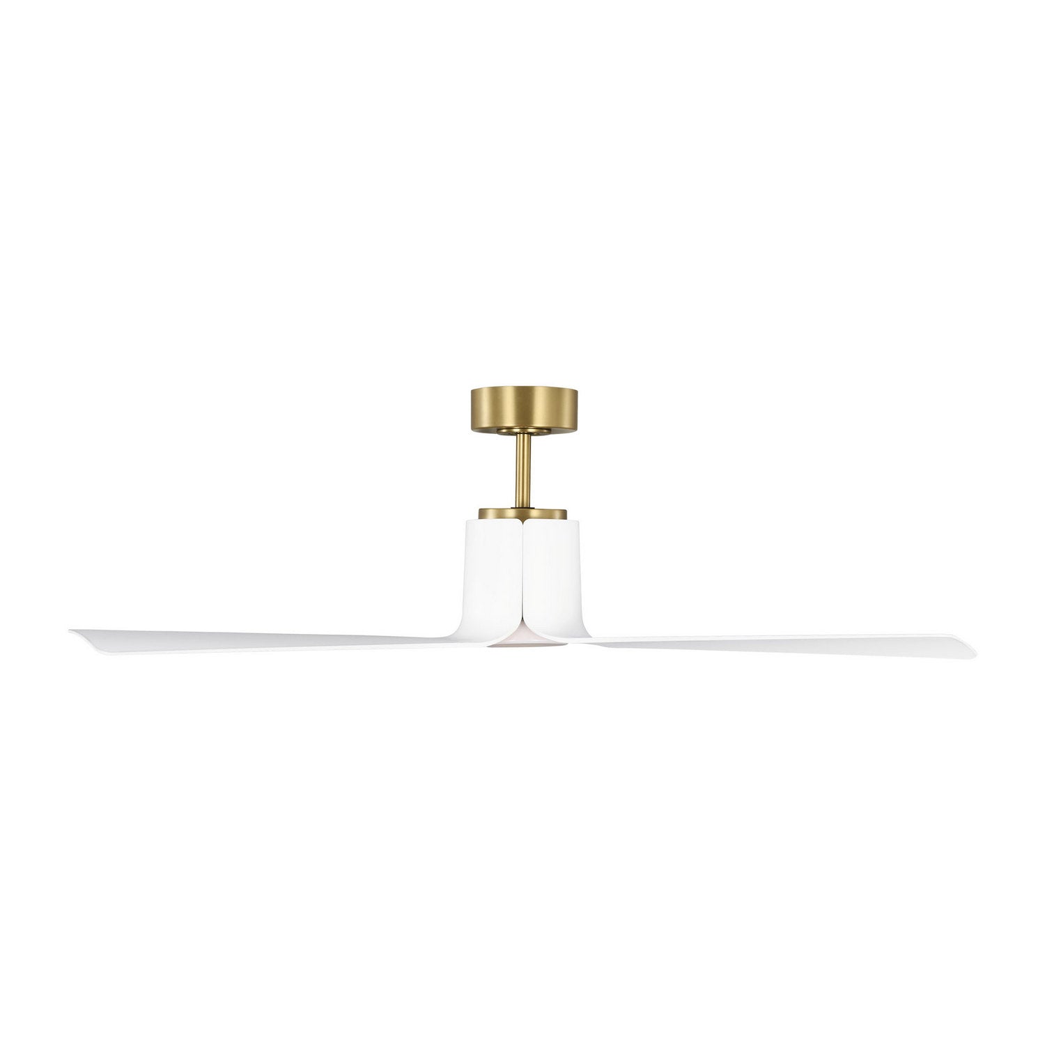 Visual Comfort Fan - 3PESM52BBSD - 52" Ceiling Fan - Peel Smart 52 LED - Burnished Brass