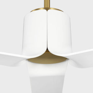 Visual Comfort Fan - 3PESM52BBSD - 52" Ceiling Fan - Peel Smart 52 LED - Burnished Brass