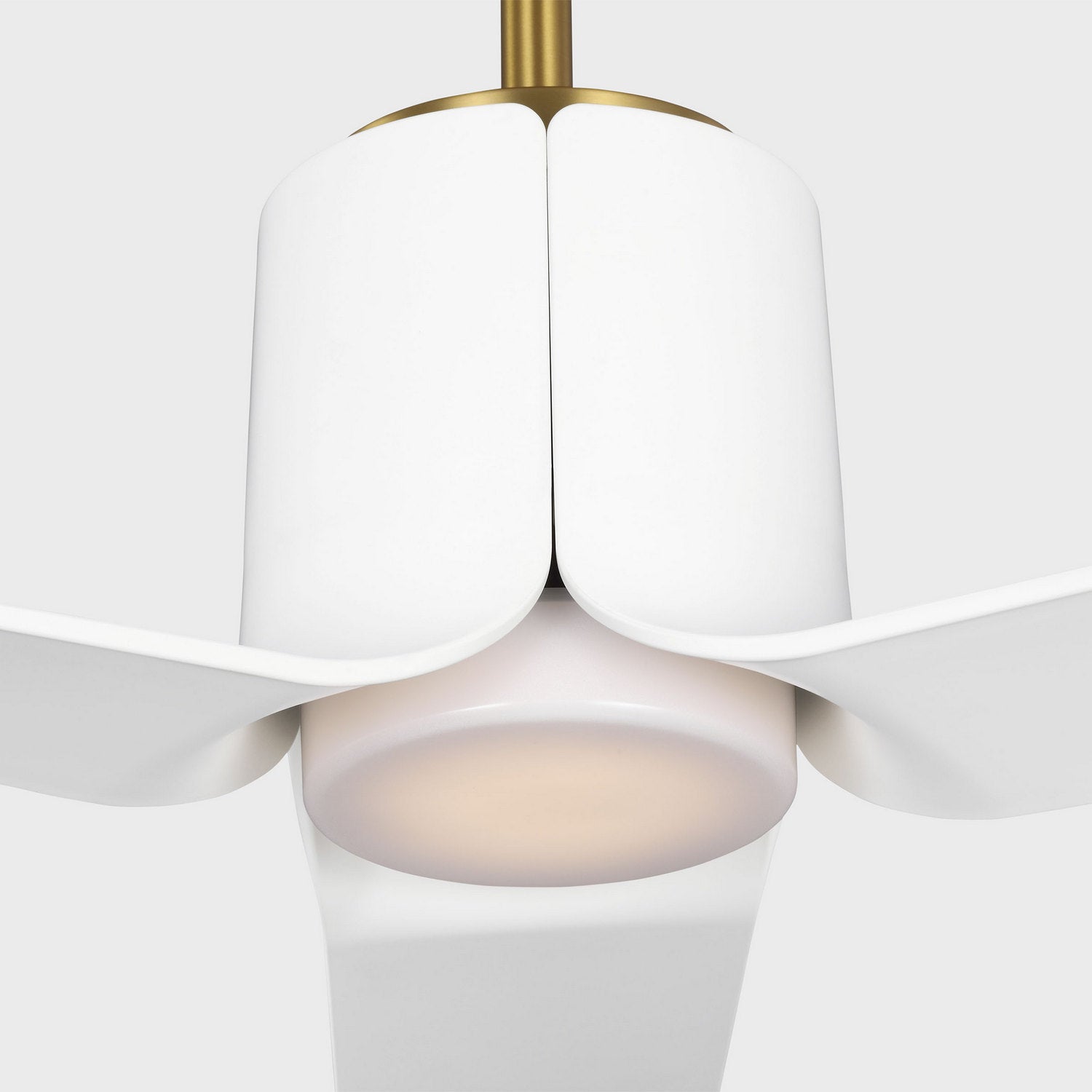 Visual Comfort Fan - 3PESM52BBSD - 52" Ceiling Fan - Peel Smart 52 LED - Burnished Brass