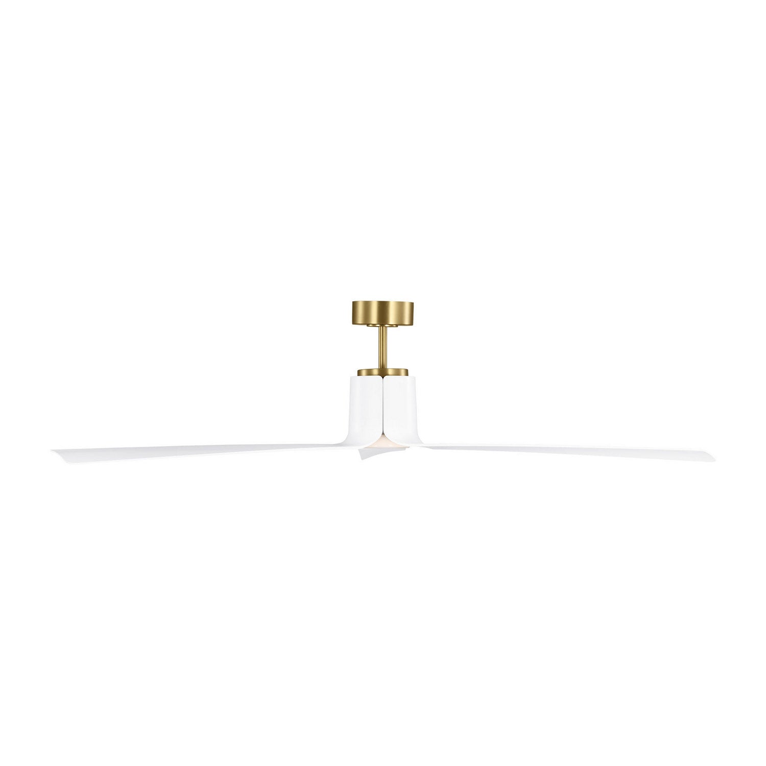 Visual Comfort Fan - 3PESM66BBSD - 66" Ceiling Fan - Peel Smart 66 LED - Burnished Brass