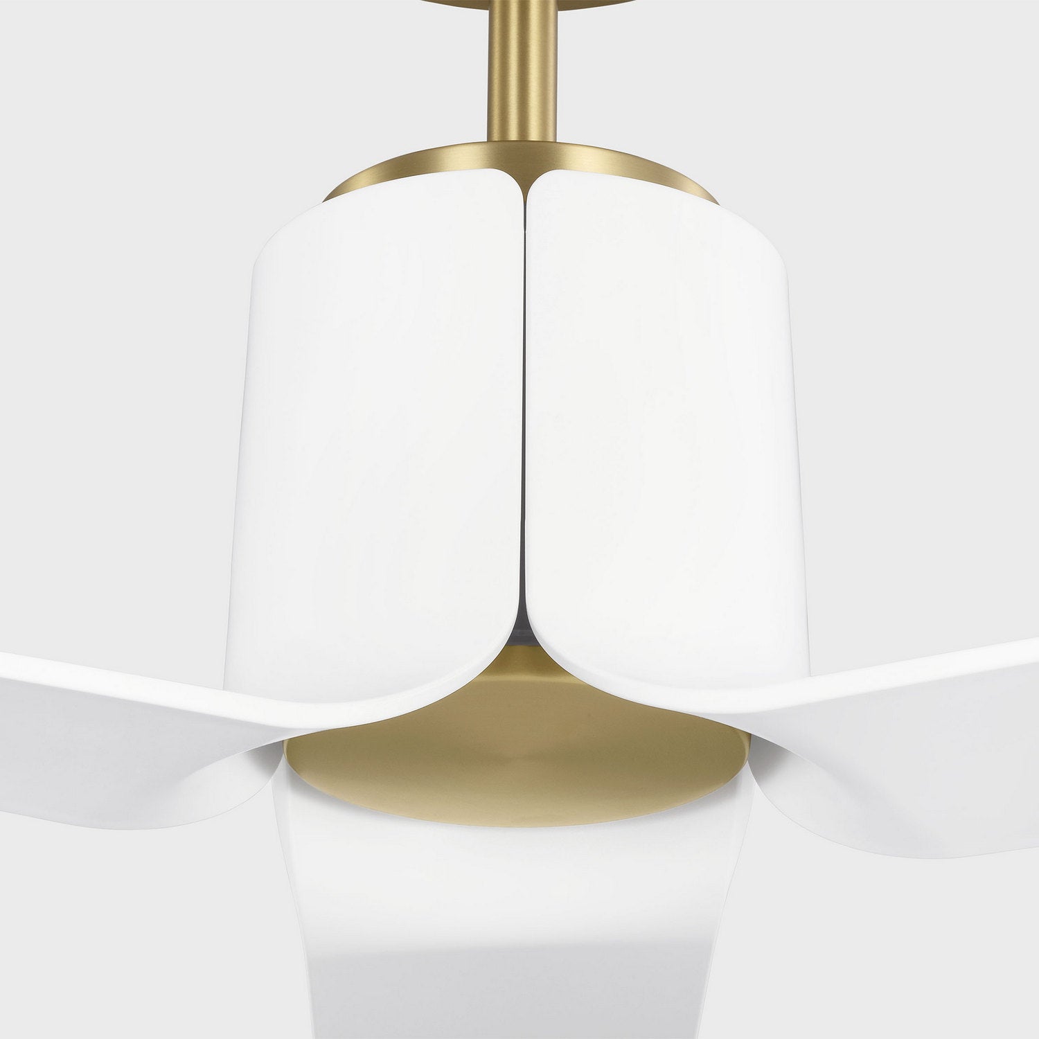 Visual Comfort Fan - 3PESM66BBSD - 66" Ceiling Fan - Peel Smart 66 LED - Burnished Brass