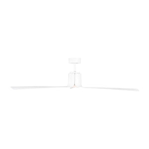 Visual Comfort Fan - 3PESM66RZWD - 66" Ceiling Fan - Peel Smart 66 LED - Matte White