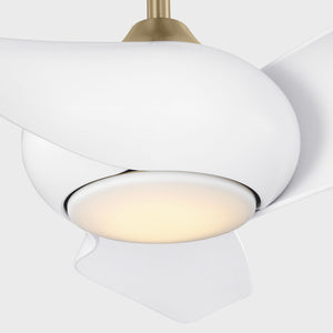 Visual Comfort Fan - 3TNSM52BBSD - 52" Ceiling Fan - Topan Smart 52 LED - Burnished Brass