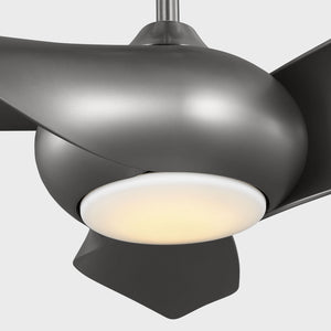 Visual Comfort Fan - 3TNSM52BSD - 52" Ceiling Fan - Topan Smart 52 LED - Brushed Steel