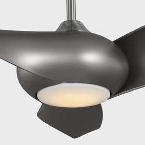 Visual Comfort Fan - 3TNSM60BSD - 60" Ceiling Fan - Topan Smart 60 LED - Brushed Steel
