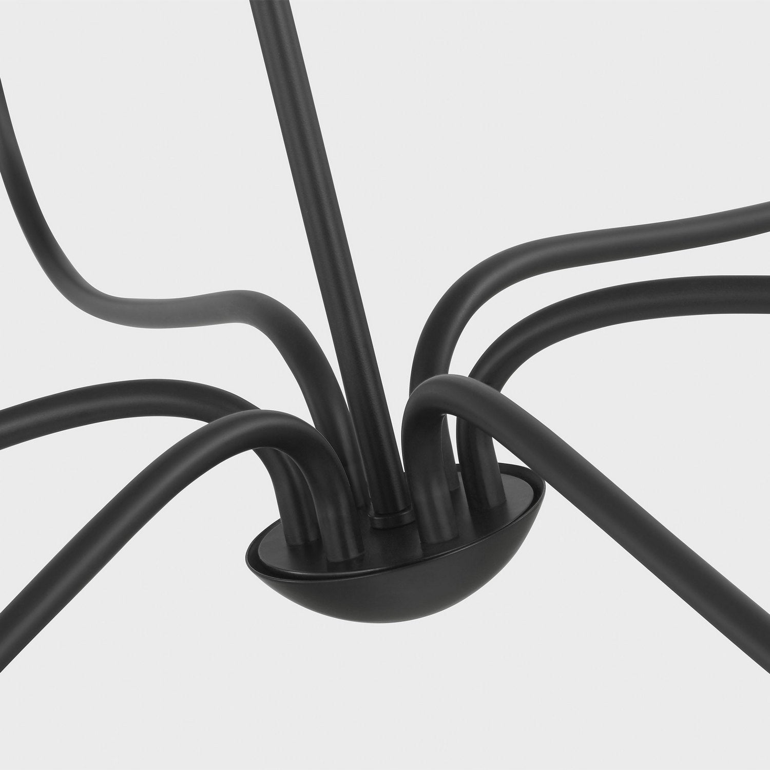 Generation Lighting - GLC1196MBK - Six Light Chandelier - Abells - Midnight Black