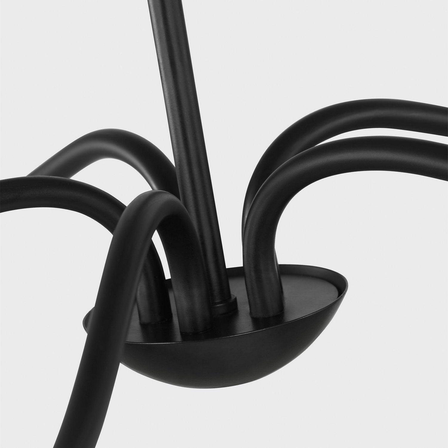 Generation Lighting - GLC1205MBK - Five Light Chandelier - Abells - Midnight Black