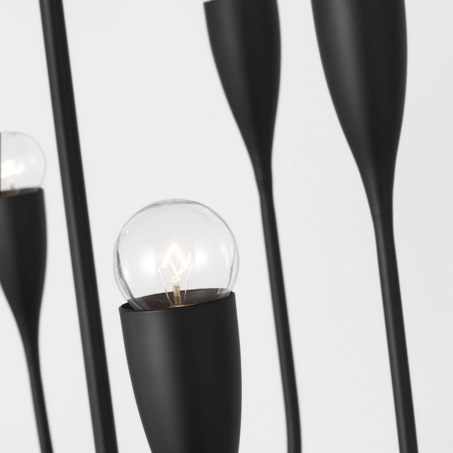 Generation Lighting - GLC1218MBK - Eight Light Chandelier - Maya - Midnight Black