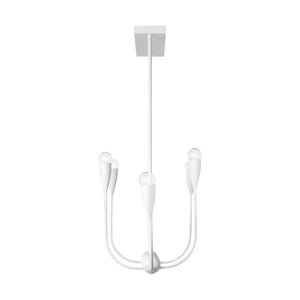 Generation Lighting - GLC1226MWT - Six Light Linear Chandelier - Maya - Matte White
