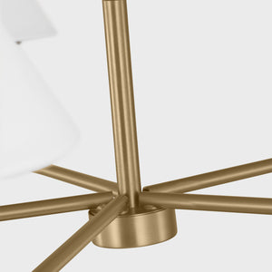 Generation Lighting - GLC1235SB - Five Light Chandelier - Mendota - Satin Brass