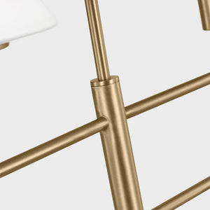 Generation Lighting - GLC1244SB - Four Light Chandelier - Mendota - Satin Brass