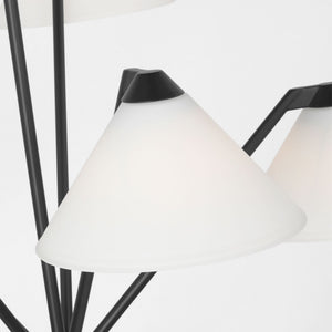 Generation Lighting - GLC1255MBK - Chandelier - Werley - Midnight Black