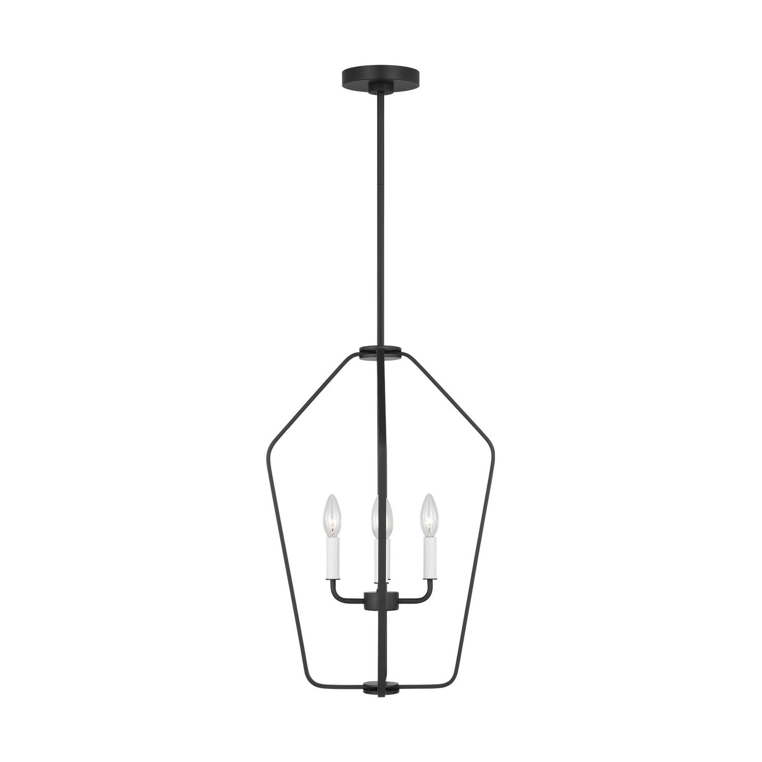 Generation Lighting - GLC1264MBK - Four Light Chandelier - Kennan - Midnight Black