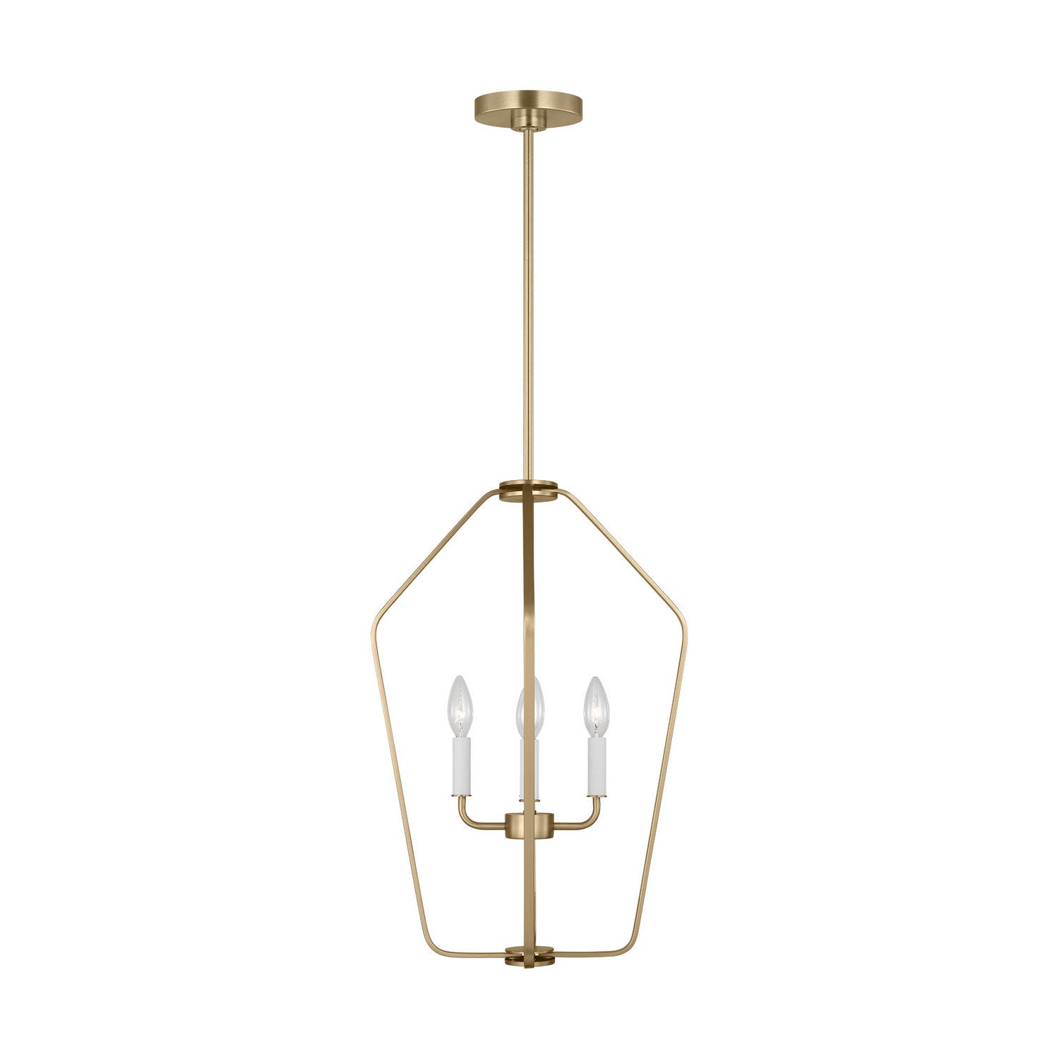 Generation Lighting - GLC1264SB - Four Light Chandelier - Kennan - Satin Brass