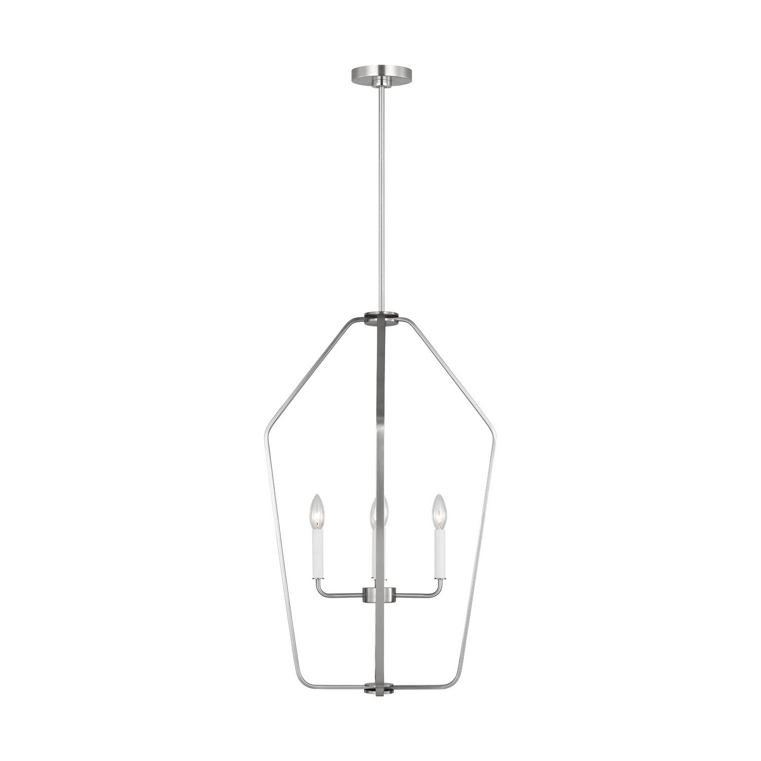 Generation Lighting - GLC1274BS - Four Light Chandelier - Kennan - Brushed Nickel