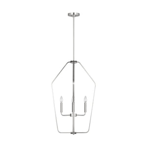 Generation Lighting - GLC1274BS - Four Light Chandelier - Kennan - Brushed Nickel