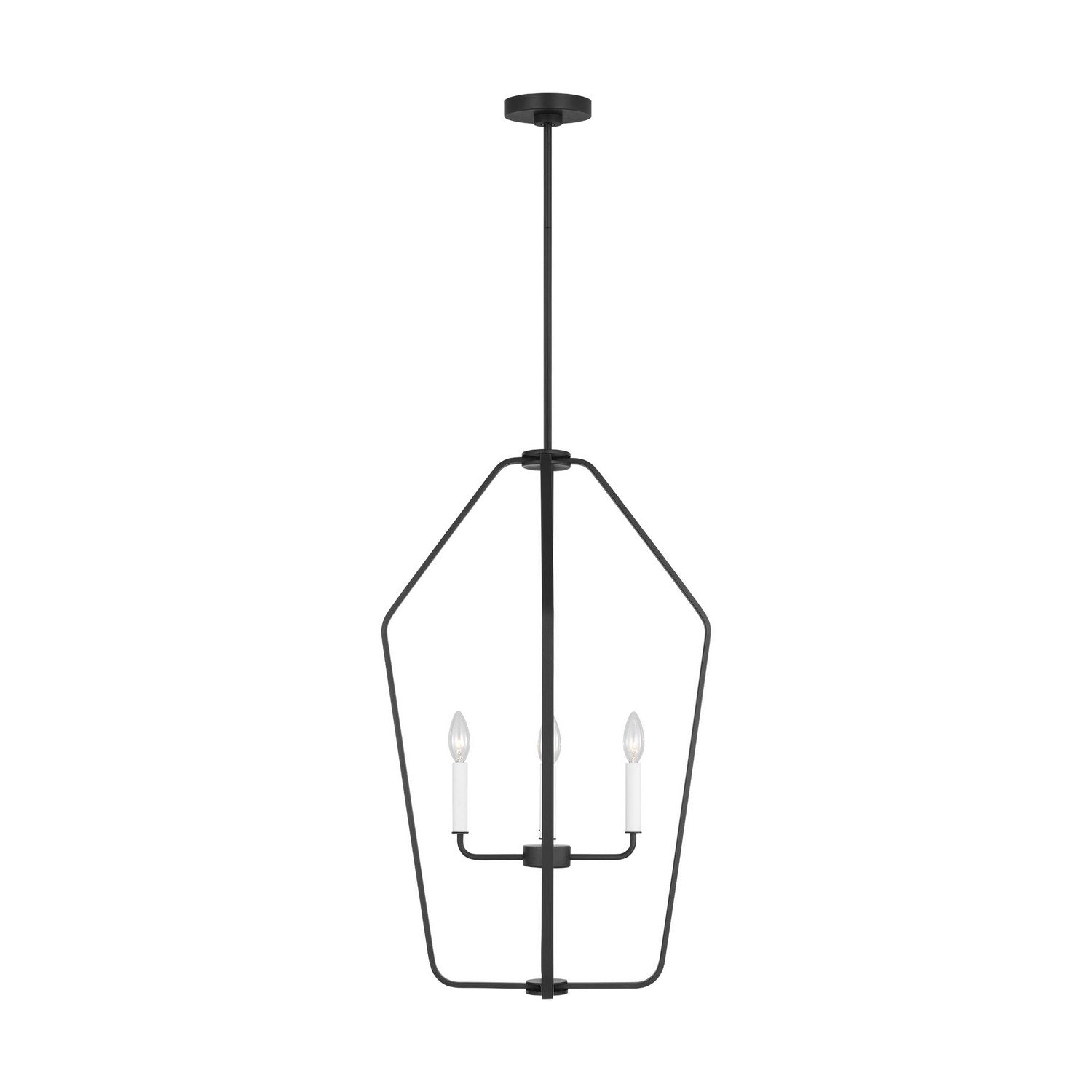 Generation Lighting - GLC1274MBK - Four Light Chandelier - Kennan - Midnight Black