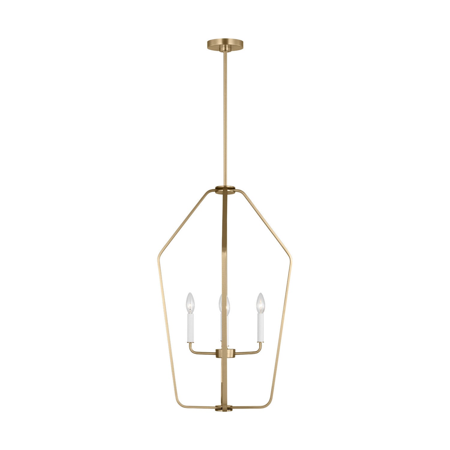 Generation Lighting - GLC1274SB - Four Light Chandelier - Kennan - Satin Brass