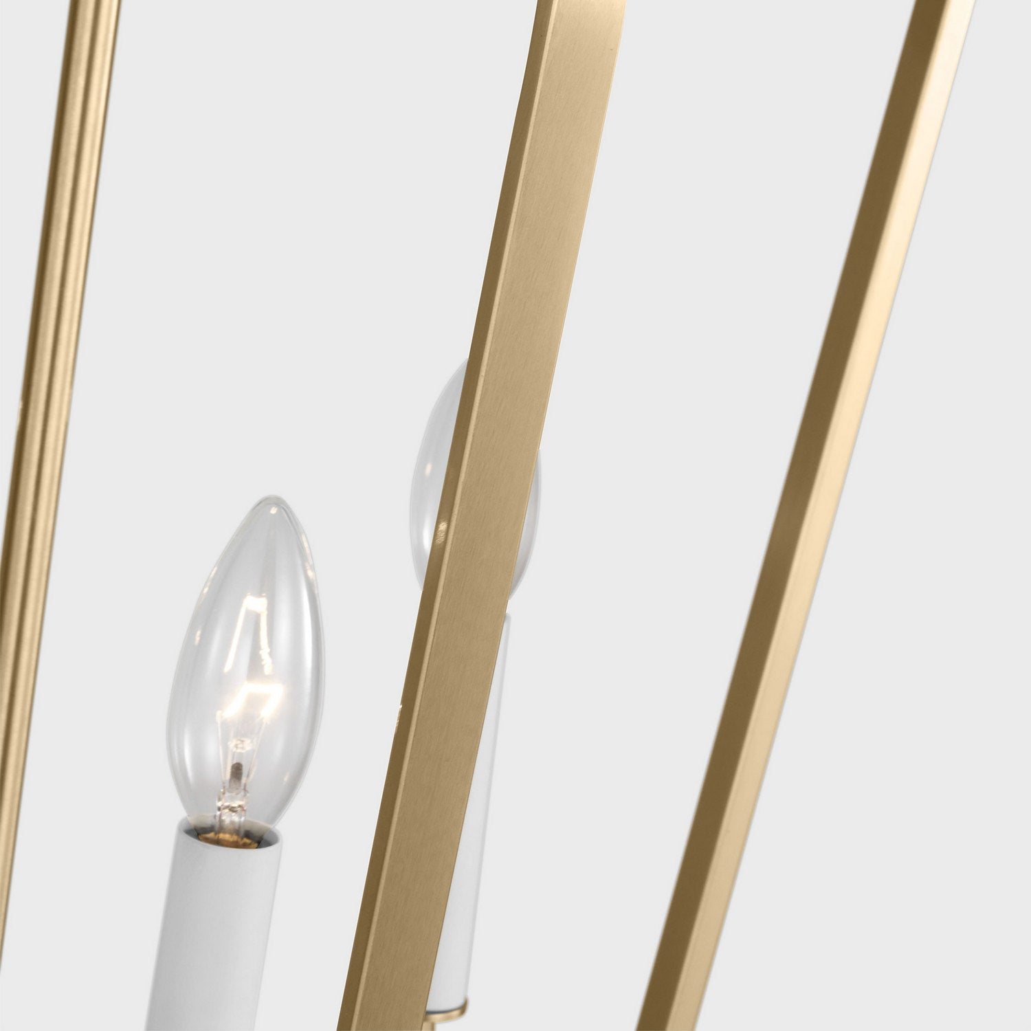 Generation Lighting - GLC1274SB - Four Light Chandelier - Kennan - Satin Brass