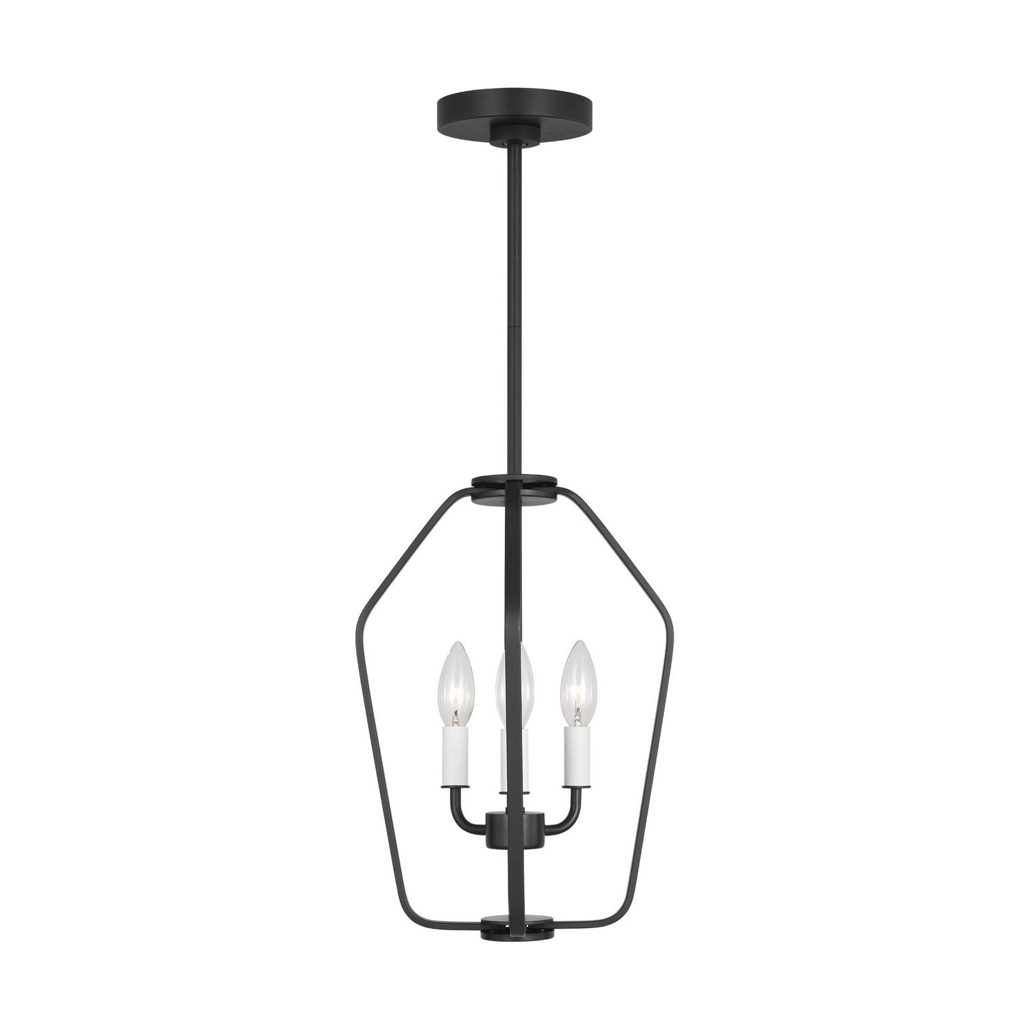 Generation Lighting - GLC1283MBK - Three Light Chandelier - Kennan - Midnight Black